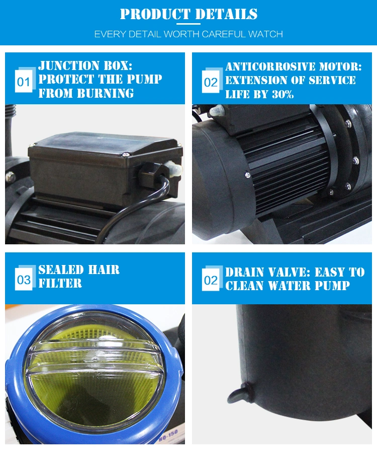 High Quality Electrical Water Pump for SPA and Swimming Pool Pump